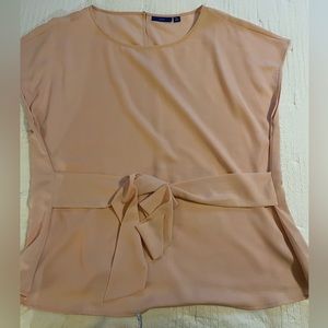 Apt. 9 Peach Blouse XXL with tie waist